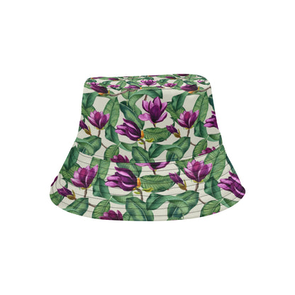 Magnolia Pattern Print Design MAG07 Unisex Bucket Hat