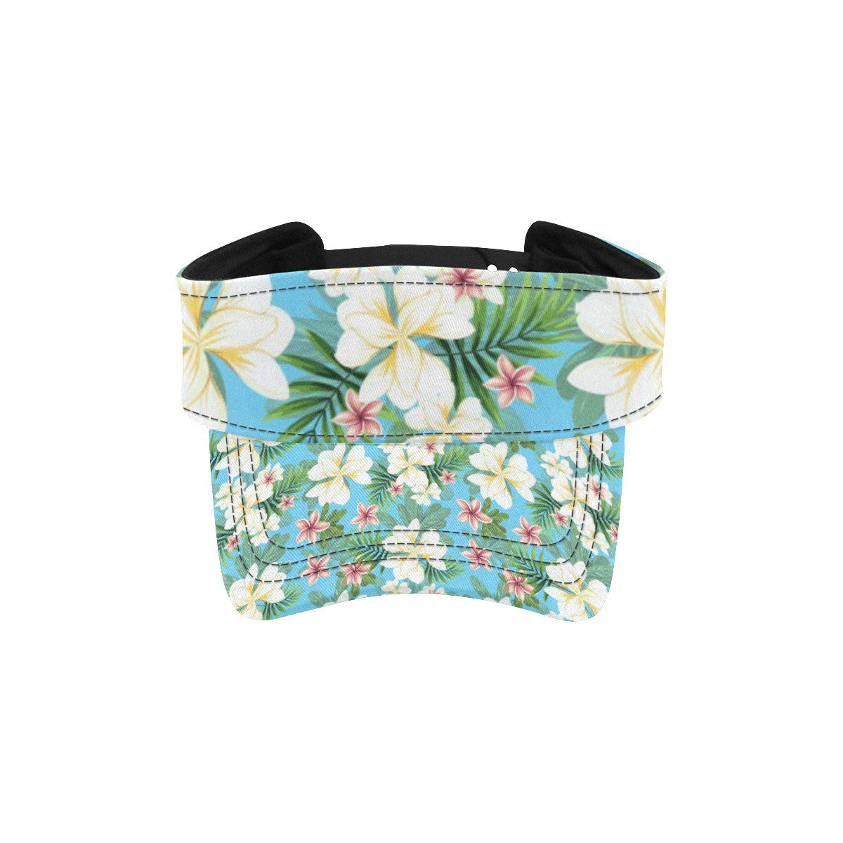 Plumeria Pattern Print Design PM028 Unisex Sun Visor
