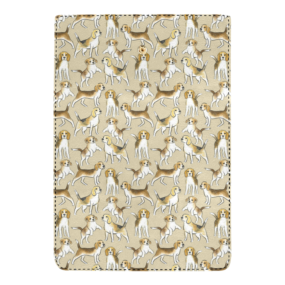 Beagle Pattern Print Design 04 Women's Trifold Wallet