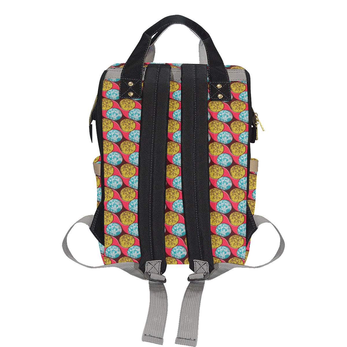 African Fashion Print Pattern Diaper Bag Backpack