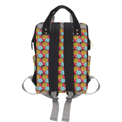 African Fashion Print Pattern Diaper Bag Backpack