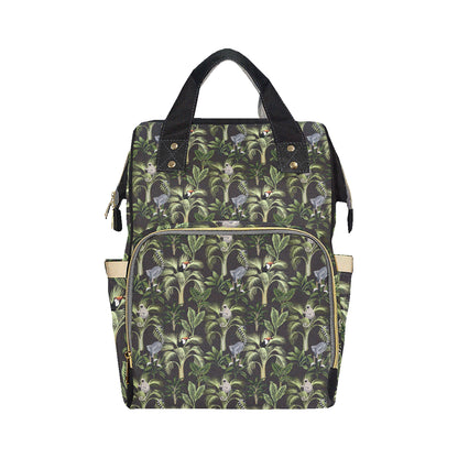 Rainforest Pattern Print Design RF05 Diaper Bag Backpack