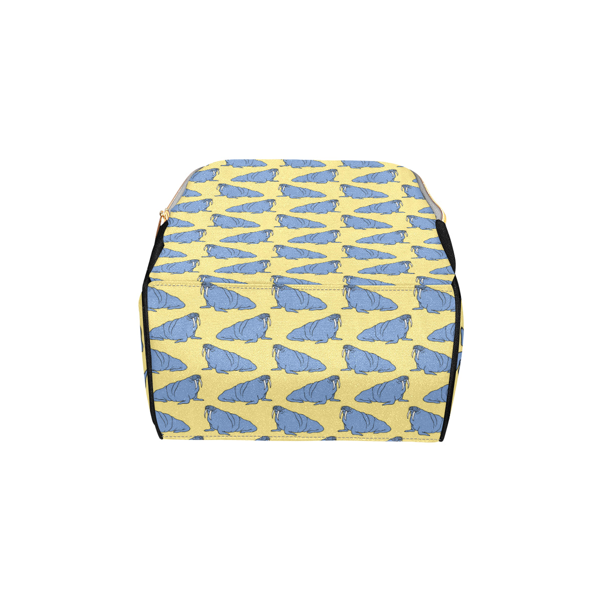 Walrus Pattern Print Design 02 Diaper Bag Backpack