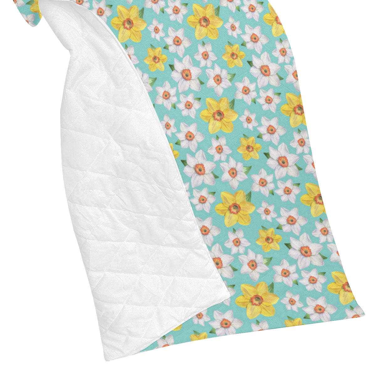 Daffodils Pattern Print Design 02 Premium Quilt