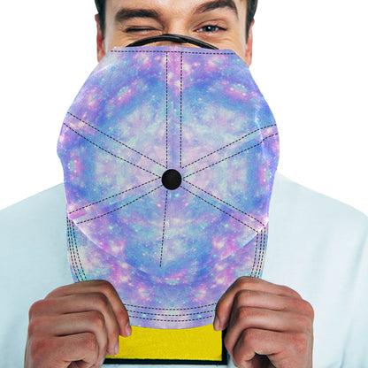 Galaxy Stardust Pastel Color Print Snapback Cap