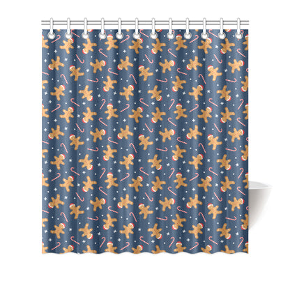 Gingerbread Pattern Print Design 01 Shower Curtain