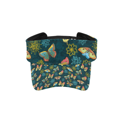 Butterfly Hand Draw Print Pattern Unisex Sun Visor
