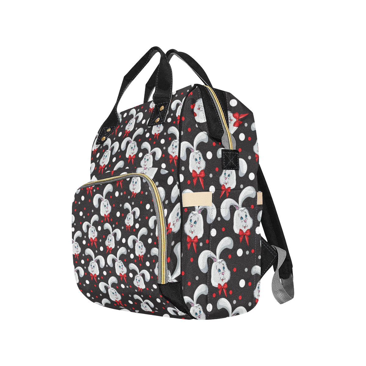 Rabbit Pattern Print Design RB012 Diaper Bag Backpack