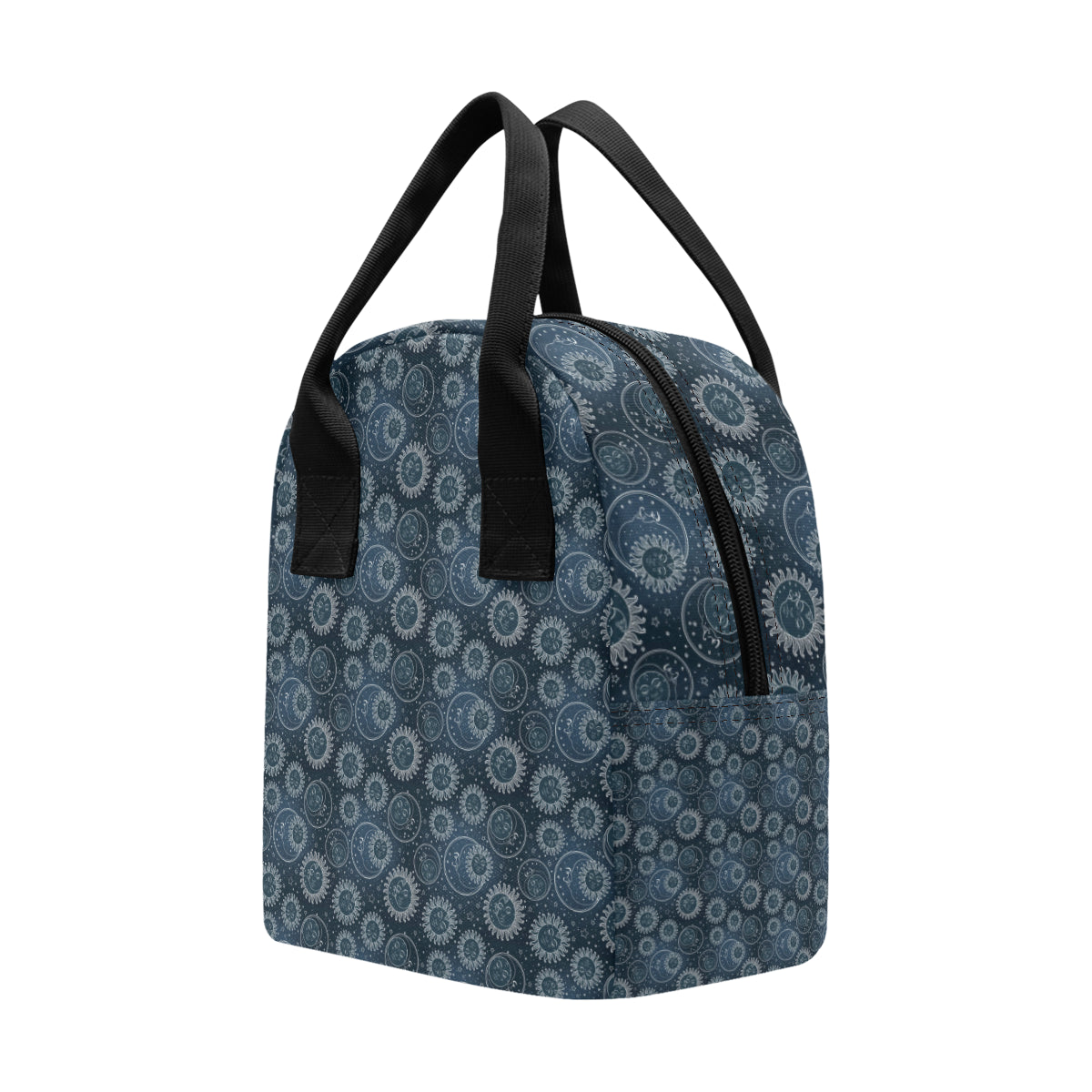 Sun Moon Tattoo Design Themed Print Insulated Lunch Bag
