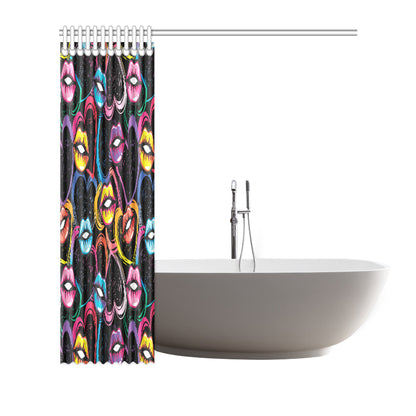 Pop Art Lip Pattern Print Design A03 Shower Curtain