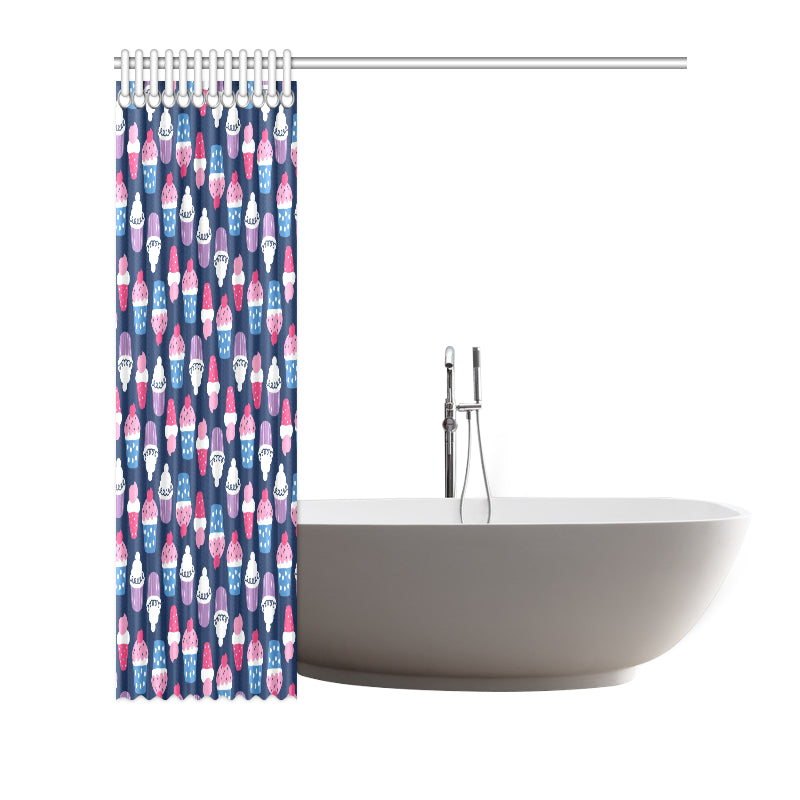 Cupcake Pattern Print Design CP04 Shower Curtain