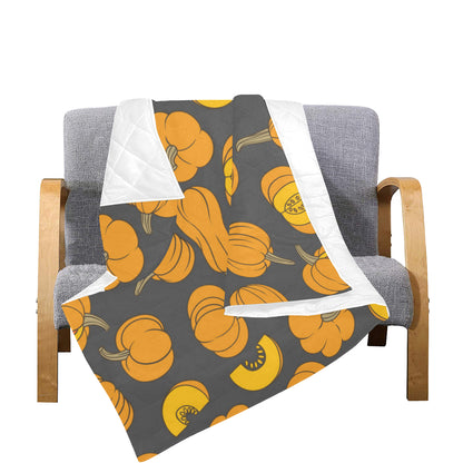 Pumpkin Pattern Print Design A03 Premium Quilt