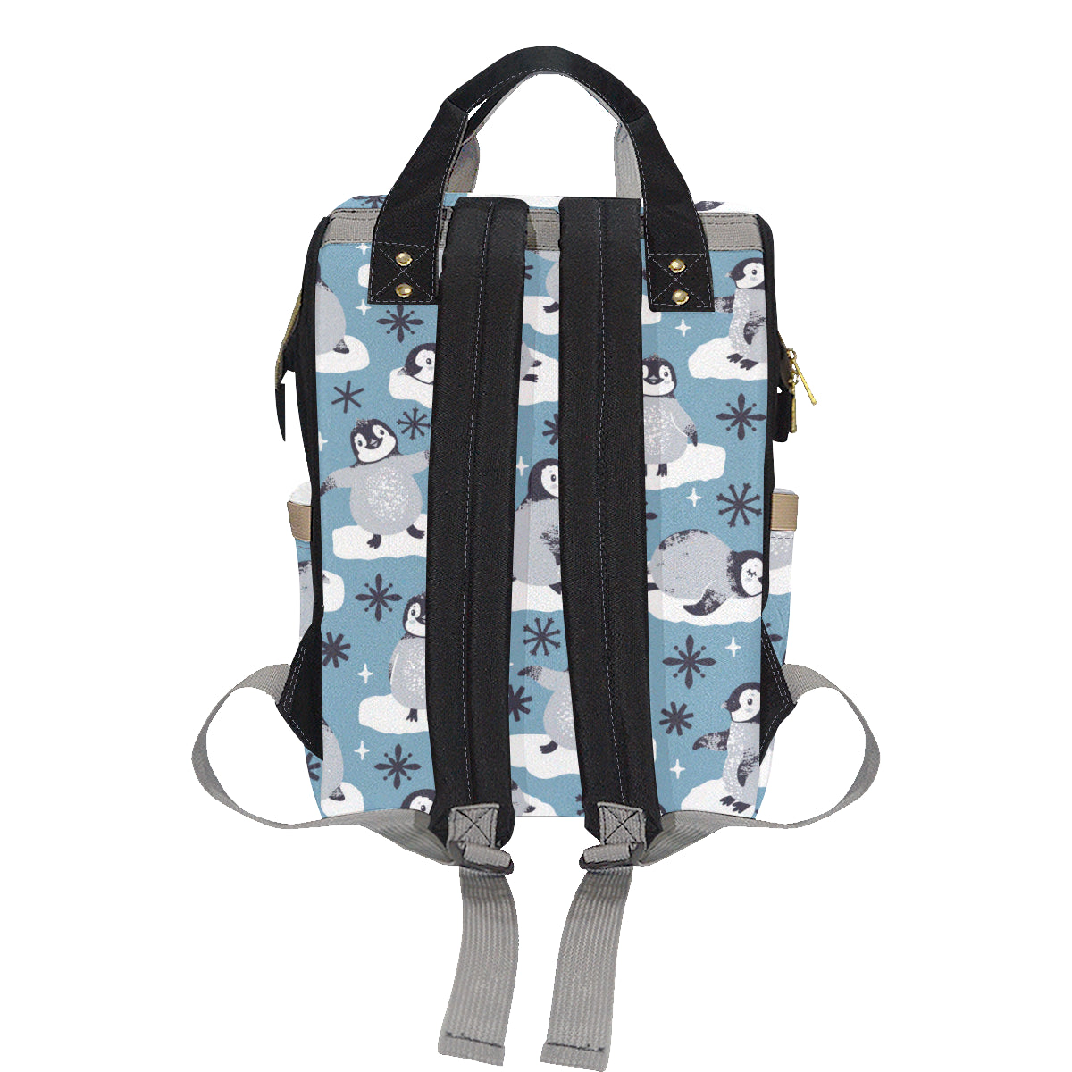 Penguin Pattern Print Design A05 Diaper Bag Backpack