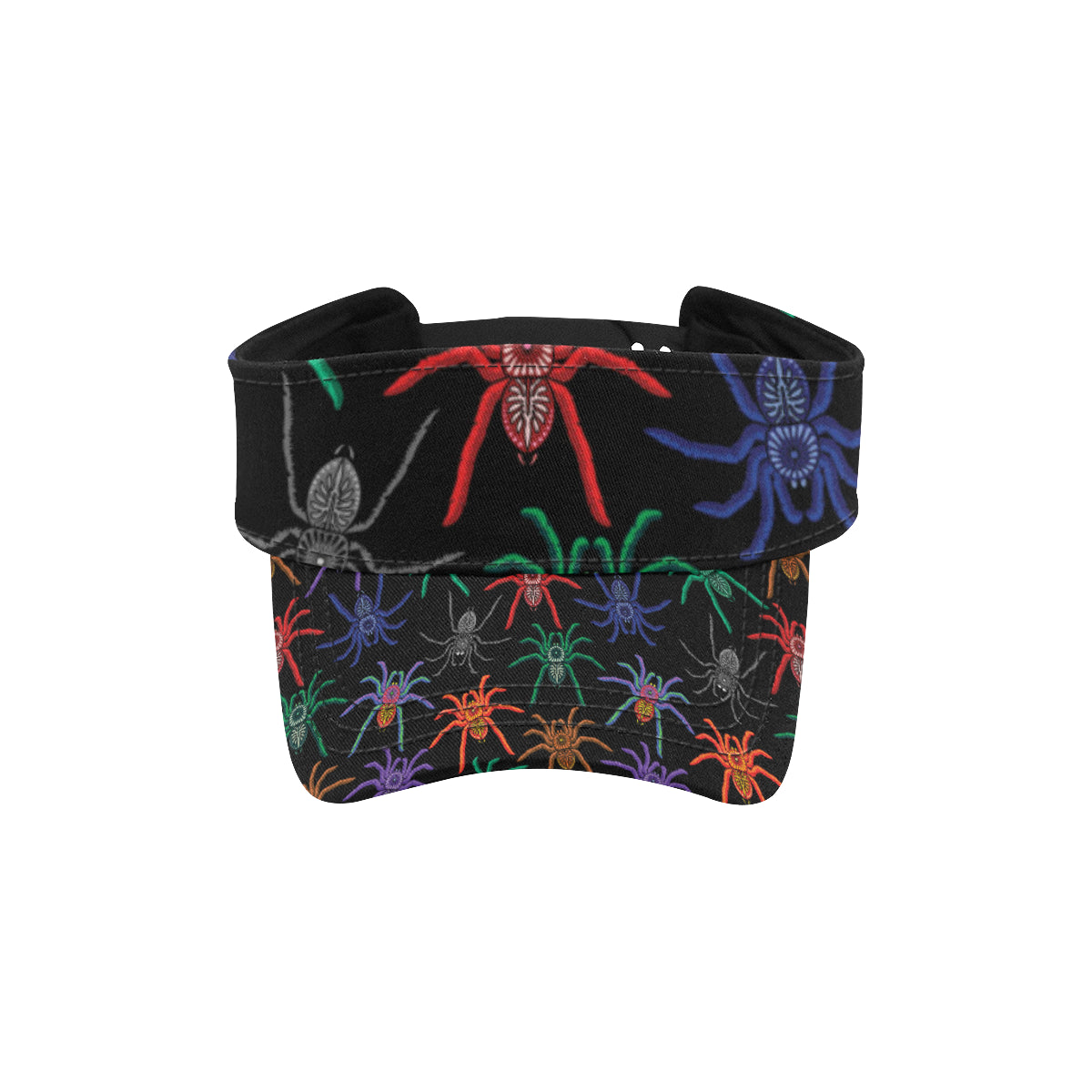 Tarantula Neon Color Pattern Print Design 03 Unisex Sun Visor