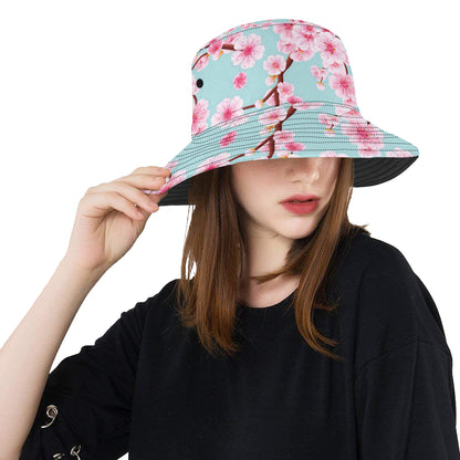 Cherry Blossom Pattern Print Design CB04 Unisex Bucket Hat