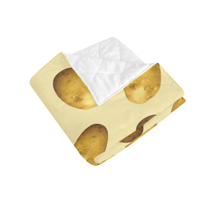 Potato Pattern Print Design A01 Premium Quilt