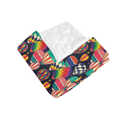 Ballon Pattern Print Design 02 Premium Quilt