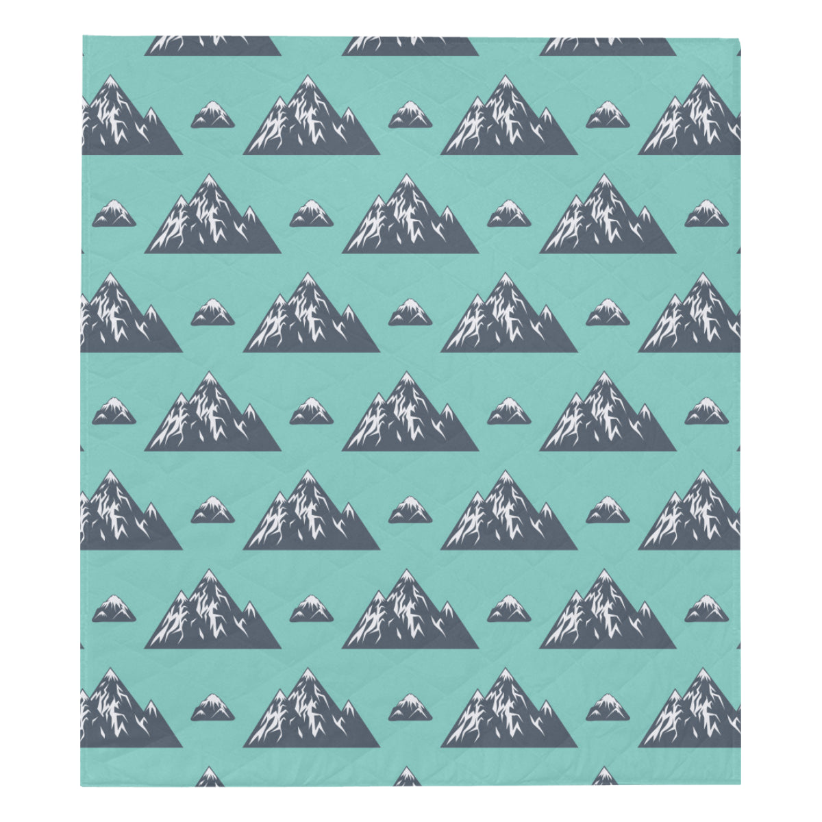 Mountain Pattern Print Design 01 Premium Quilt
