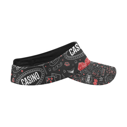 Casino Pattern Print Design 04 Unisex Sun Visor