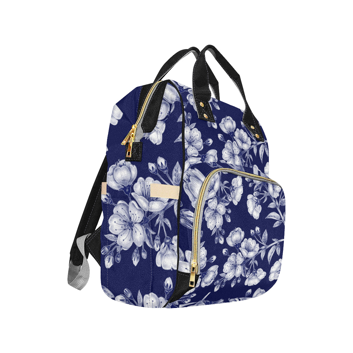 Cherry Blossom Pattern Print Design CB01 Diaper Bag Backpack