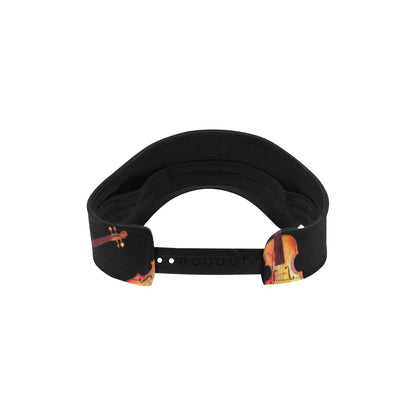 Violin Pattern Print Design 04 Unisex Sun Visor