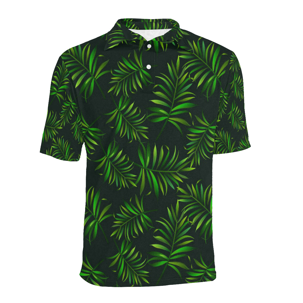Rainforest Pattern Print Design RF03 Men Polo Shirt