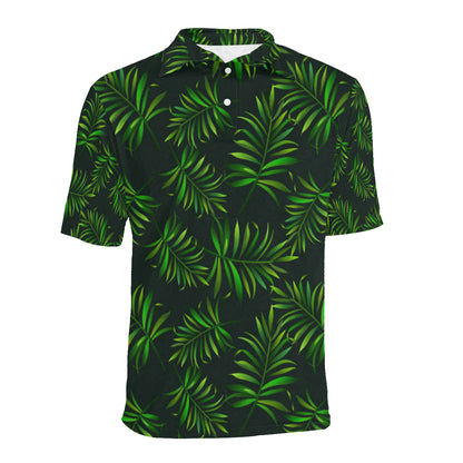 Rainforest Pattern Print Design RF03 Men Polo Shirt