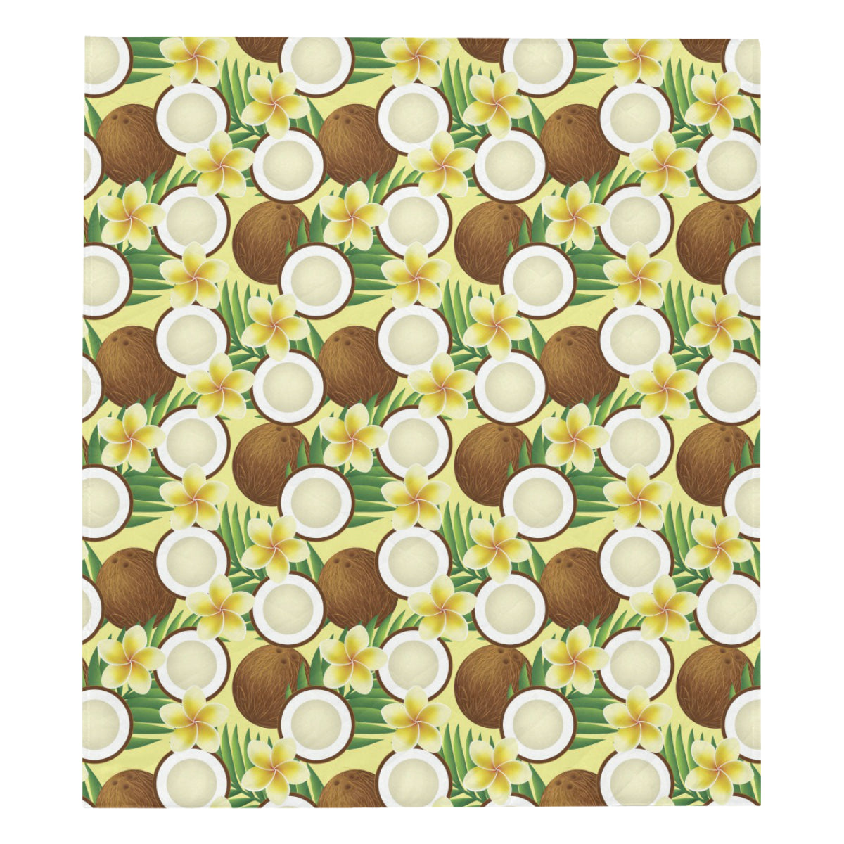 Coconut Pattern Print Design CN02 Premium Quilt