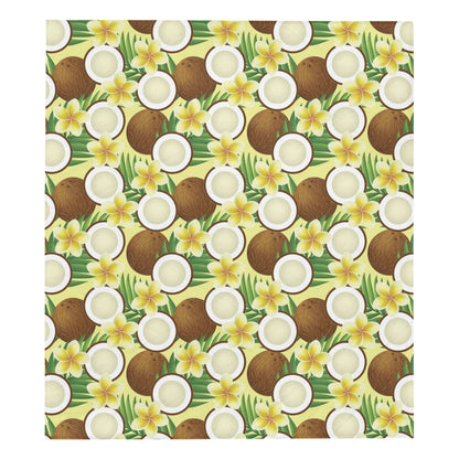 Coconut Pattern Print Design CN02 Premium Quilt