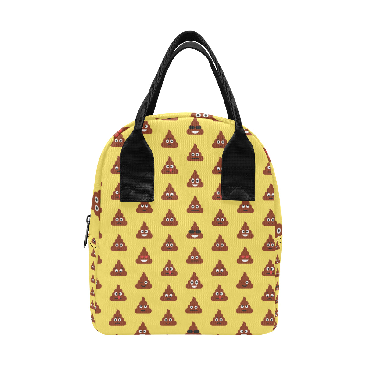 Emoji Poop Print Pattern Insulated Lunch Bag