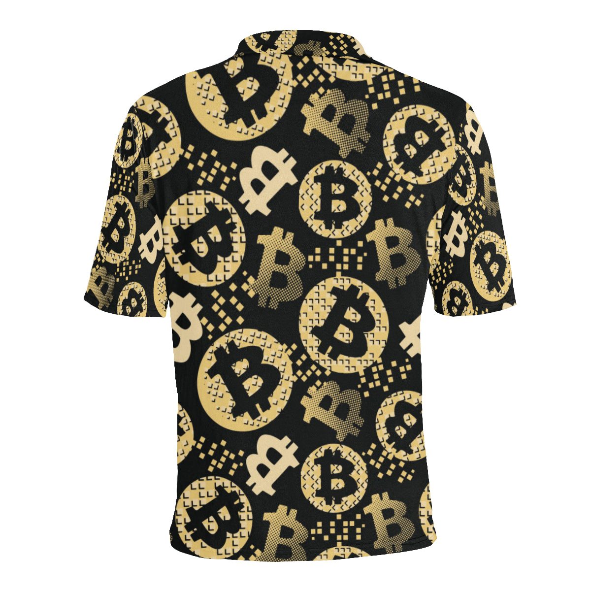 Bitcoin Pattern Print Design DO06 Men Polo Shirt