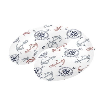 Anchor Pattern Print Design 06 U-Shaped Travel Neck Pillow