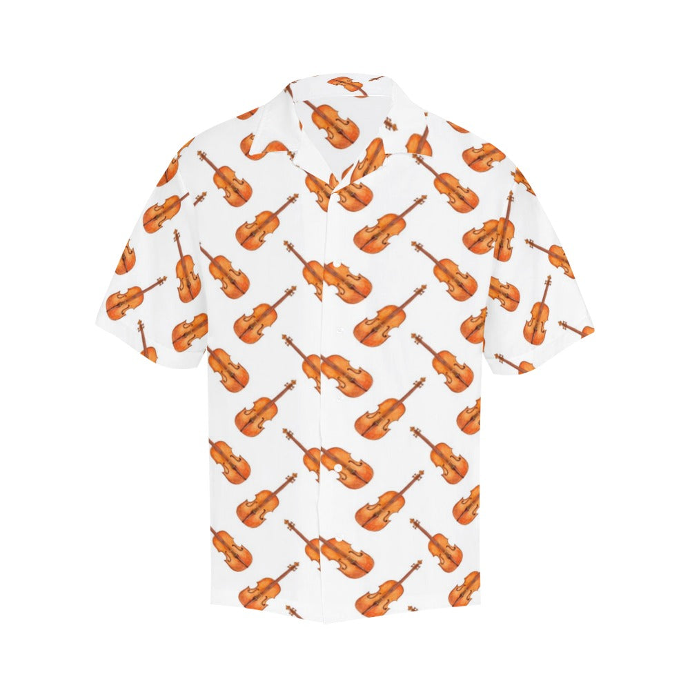 Violin Print Design LKS401 Men's Men's Hawaiian Shirt