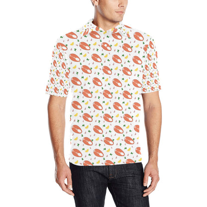 Salmon Steak Print Design LKS303 Men Polo Shirt