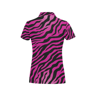 Pink Zebra Women's Polo Shirt