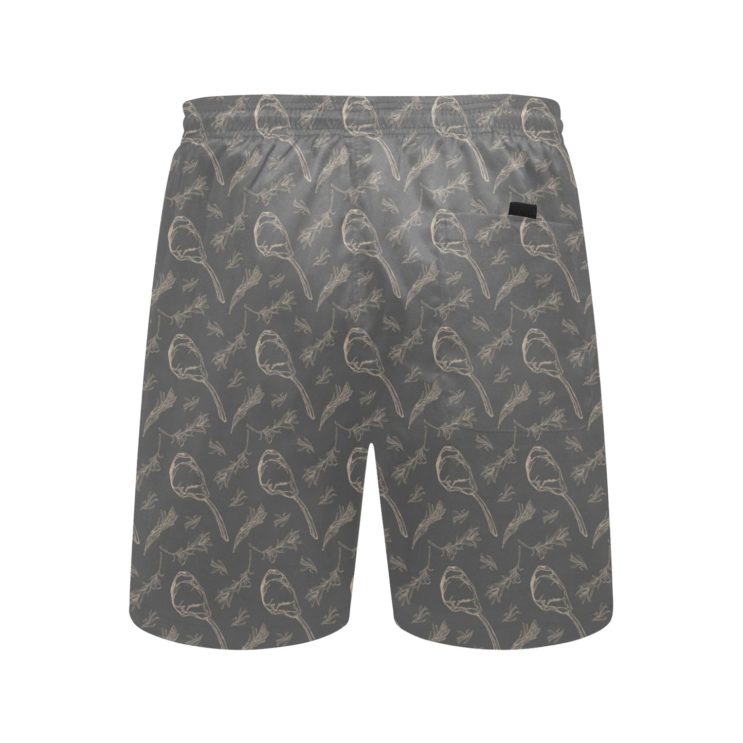 Steak Print Design LKS302 Men's Swim Trunks Beach Shorts