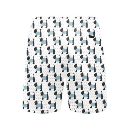 Scottish Terriers Print Design LKS3012 Men's Swim Trunks Beach Shorts