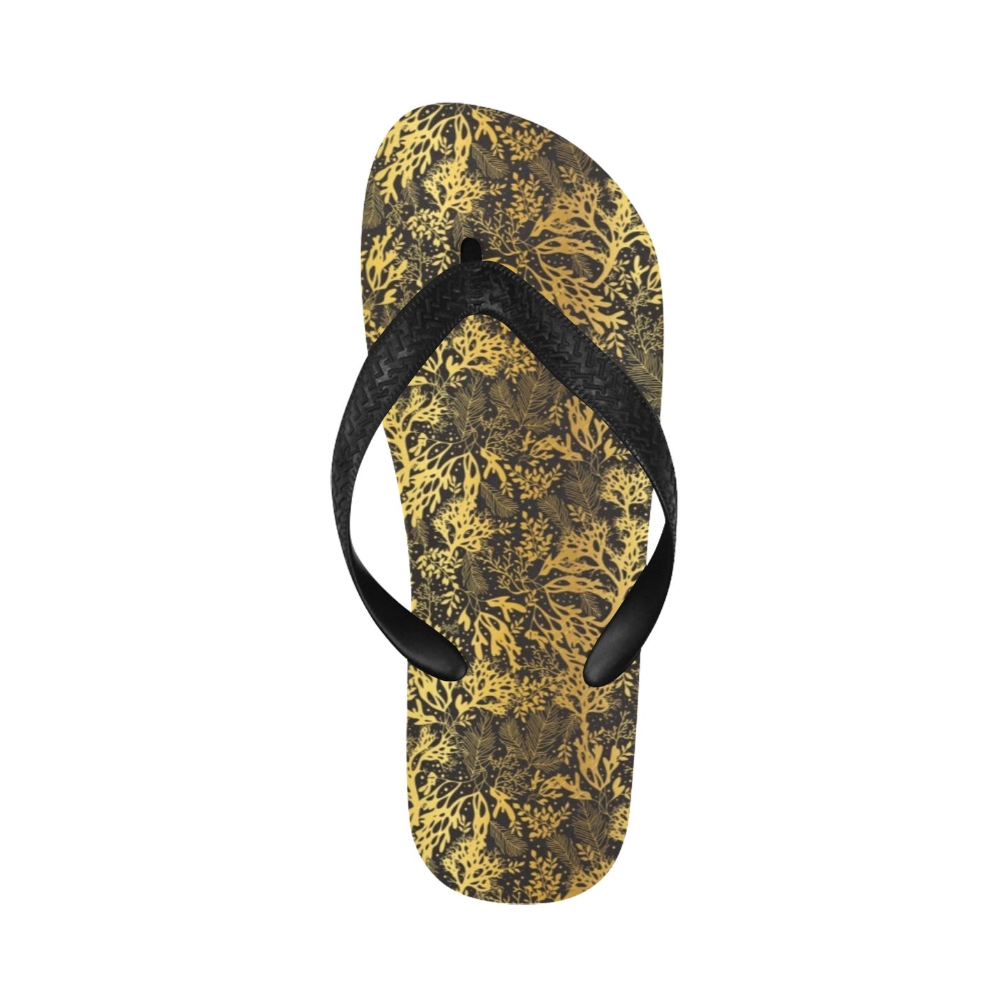 Seaweed Print Design LKS303 Flip Flops