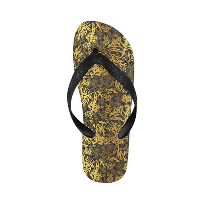 Seaweed Print Design LKS303 Flip Flops