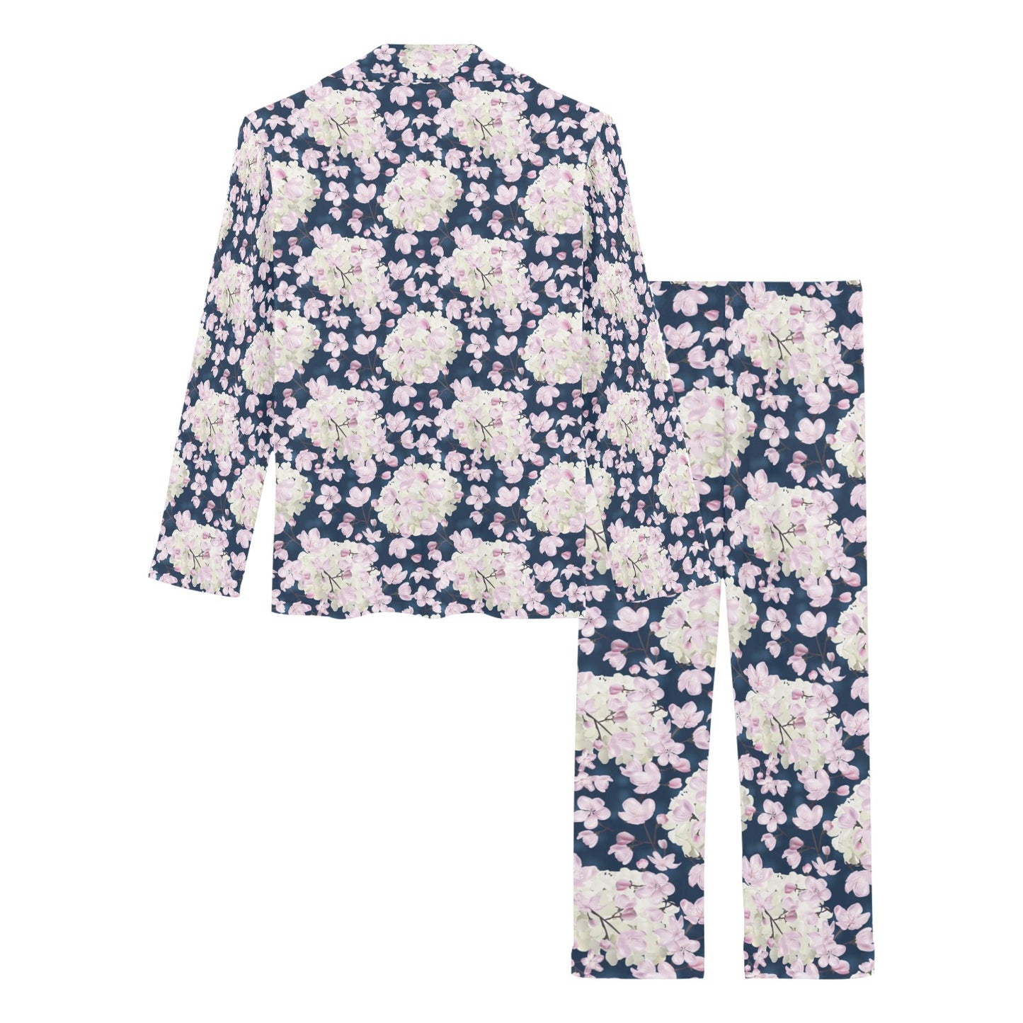 Sakura Print Design LKS305 Women's Long Pajama Set