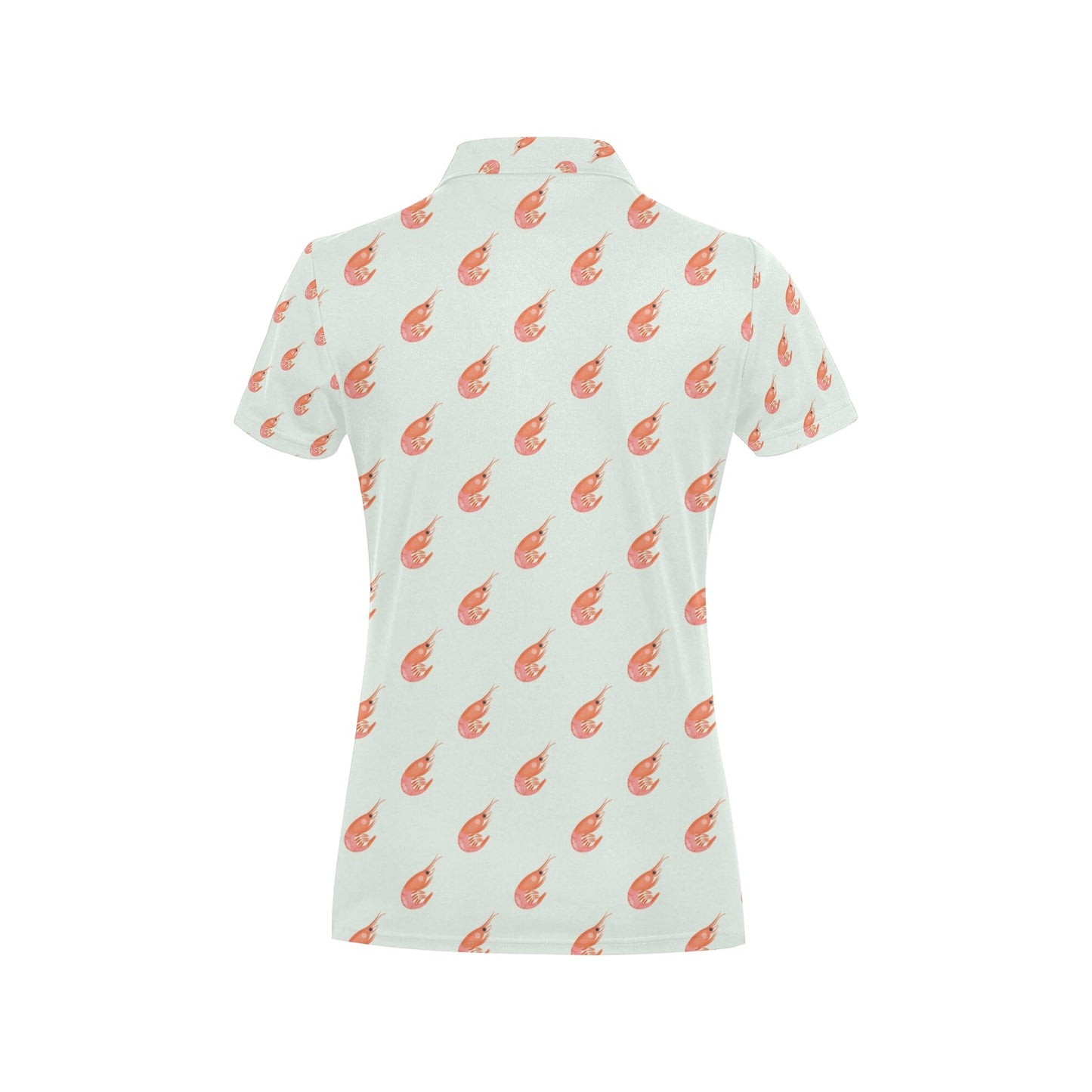 Shrimp Print Design LKS304 Women's Polo Shirt