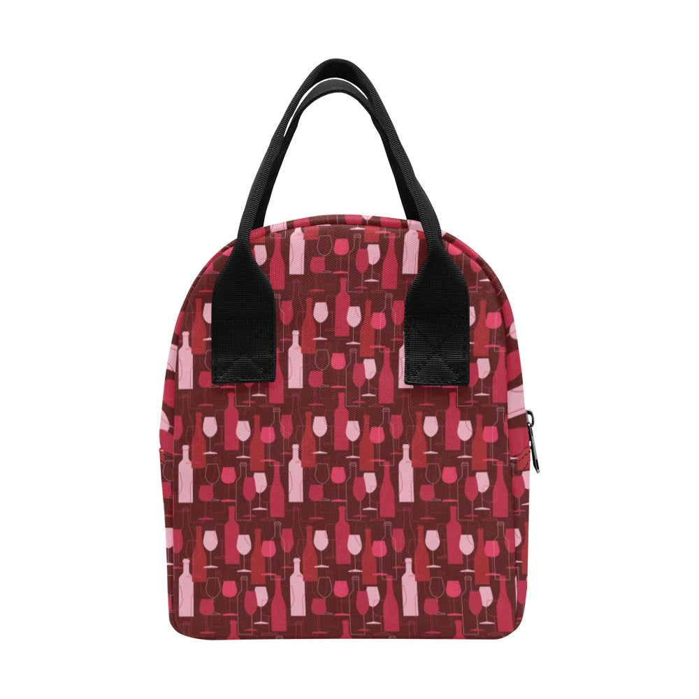 Wine Print Design LKS304 Insulated Lunch Bag