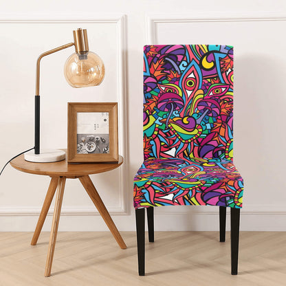 Trippy Print Design LKS302 Dining Chair Slipcover