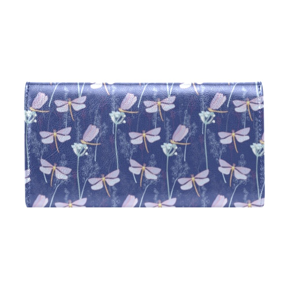 Dragonfly Print Design LKS401 Women's Trifold Wallet