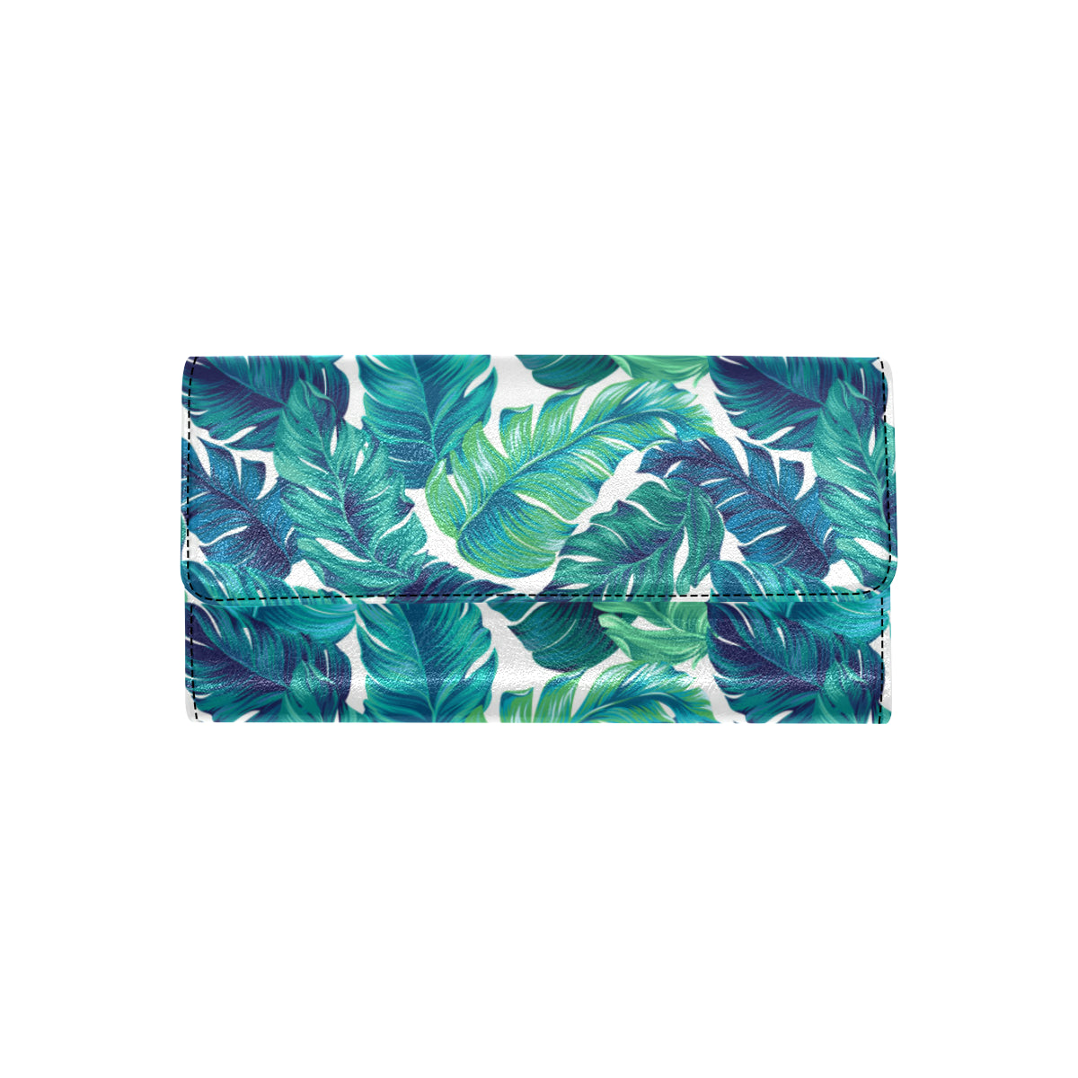 Brightness Tropical Palm Leaves Women's Trifold Wallet