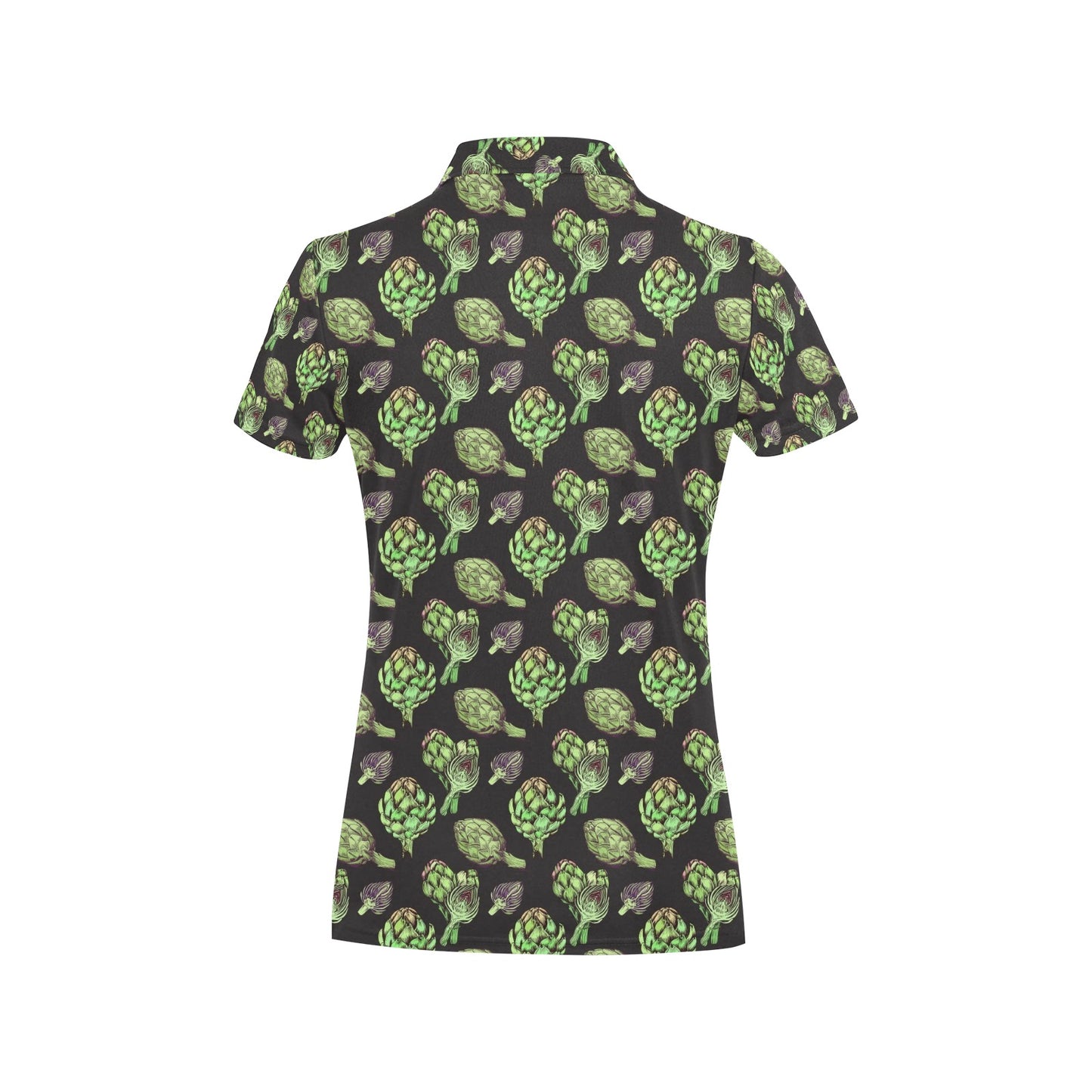 Artichoke Pattern Print Design 02 Women's Polo Shirt
