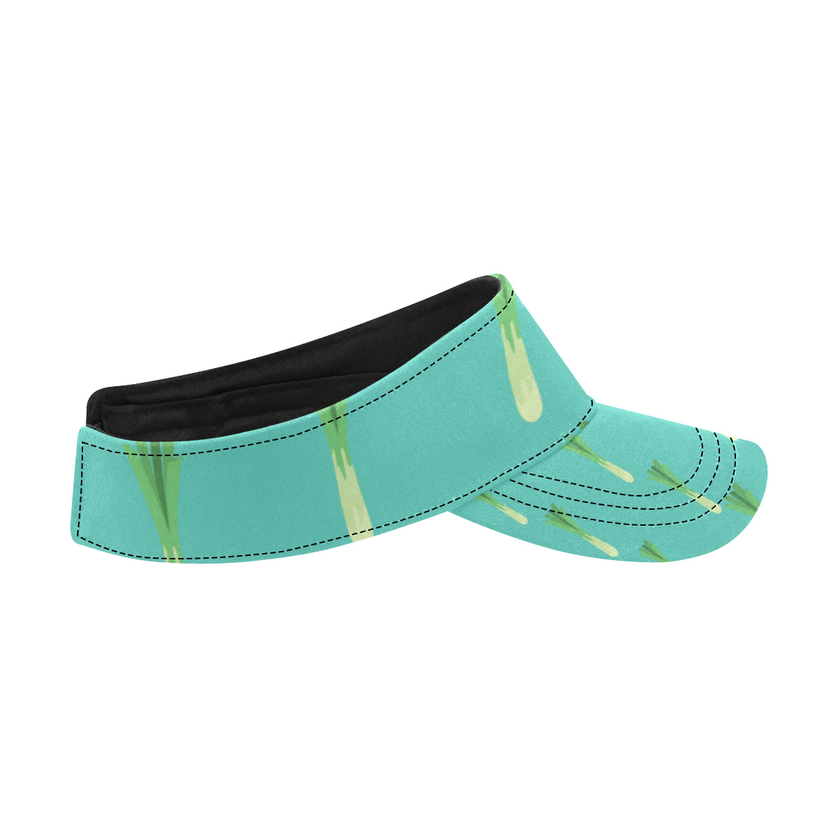 Leek Pattern Print Design 01 Unisex Sun Visor
