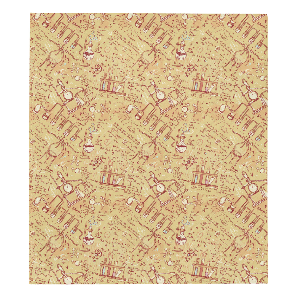 Chemical Pattern Print Design 01 Premium Quilt
