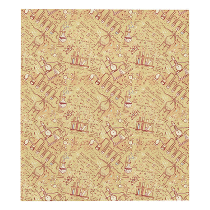 Chemical Pattern Print Design 01 Premium Quilt