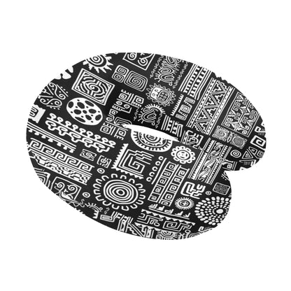 Polynesian Pattern Print Design A02 U-Shaped Travel Neck Pillow